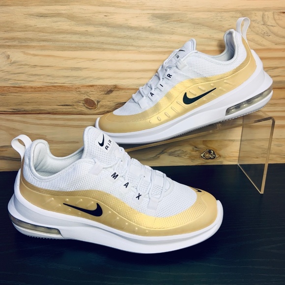 nike air max axis white gold